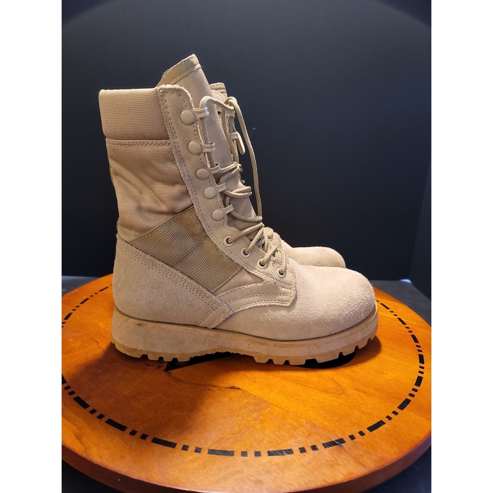 Rothco Tan Suede Military Combat Desert‎ Boots Sz 5R Free Shipping